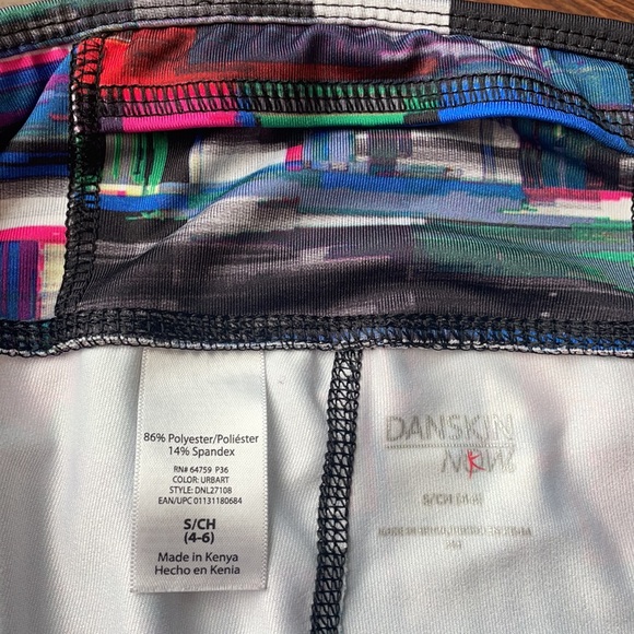 Danskin NOW Gym pants yoga Capri length multicolor - Picture 4 of 5